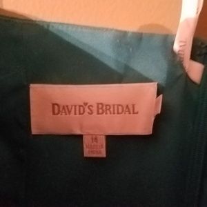 Bridesmaid dress size 14 Teal color